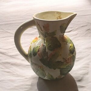 Floral Ceramic Pitcher